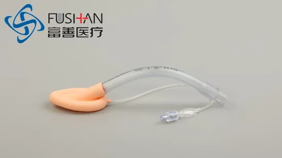 Máscara laríngea de PVC de silicone para anestesia médica descartável personalizada OEM ODM para cirurgia hospitalar com inflável e não